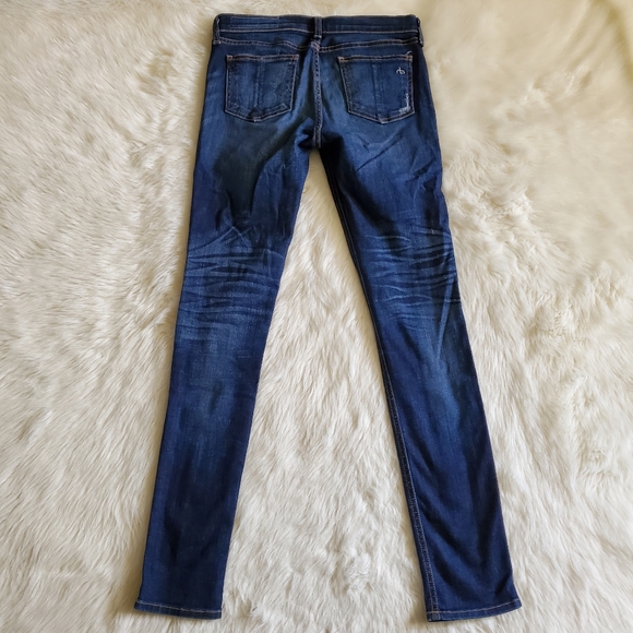 Rag & Bone for Intermix Skinny Destroyed Jeans with Holes Size 27 - Picture 3 of 6